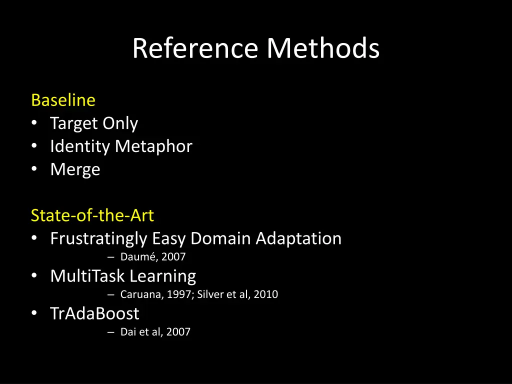 reference methods