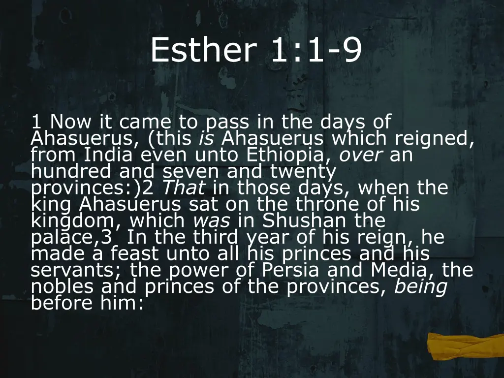 esther 1 1 9