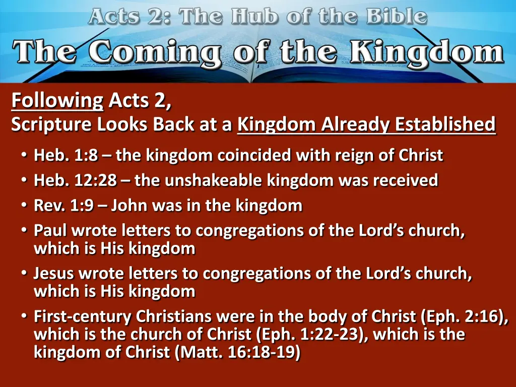 following acts 2 scripture looks back 1