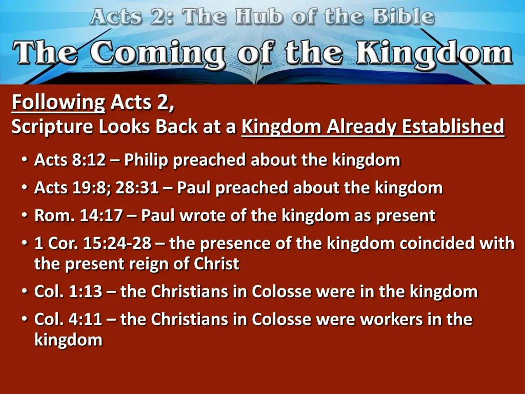 following acts 2 scripture looks back