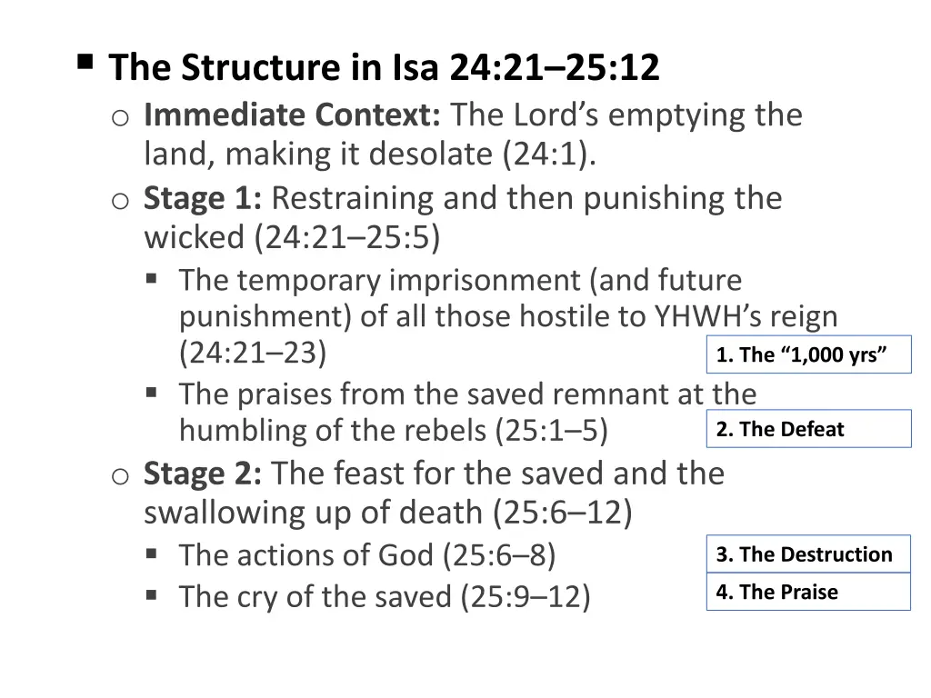 the structure in isa 24 21 25 12 o immediate