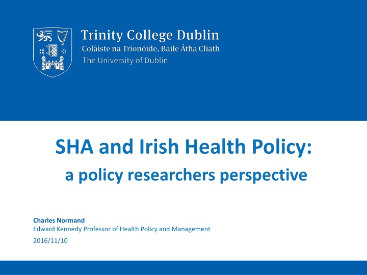 sha and irish health policy a policy researchers