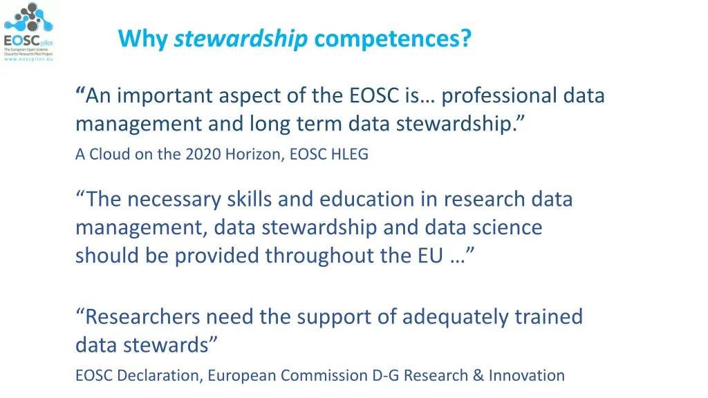 why stewardship competences