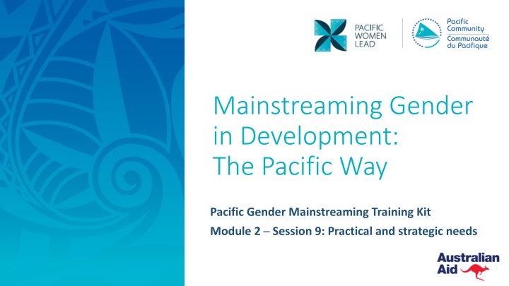 mainstreaming gender in development the pacific