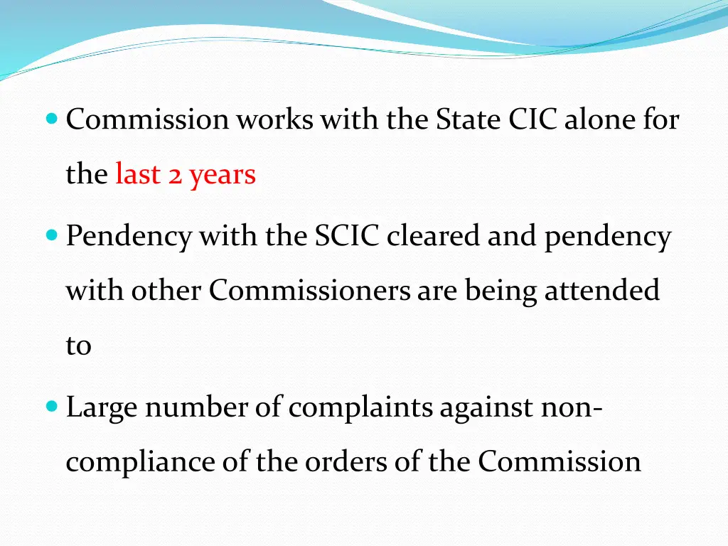 commission works with the state cic alone for