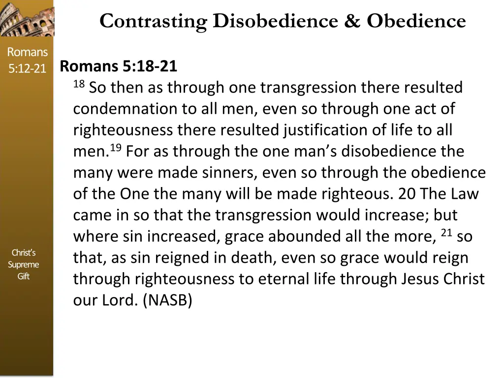 contrasting disobedience obedience