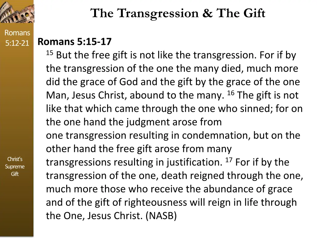 the transgression the gift