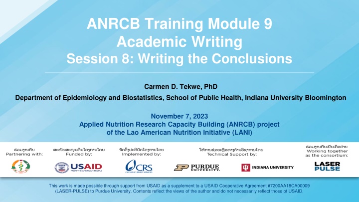 anrcb training module 9 academic writing session