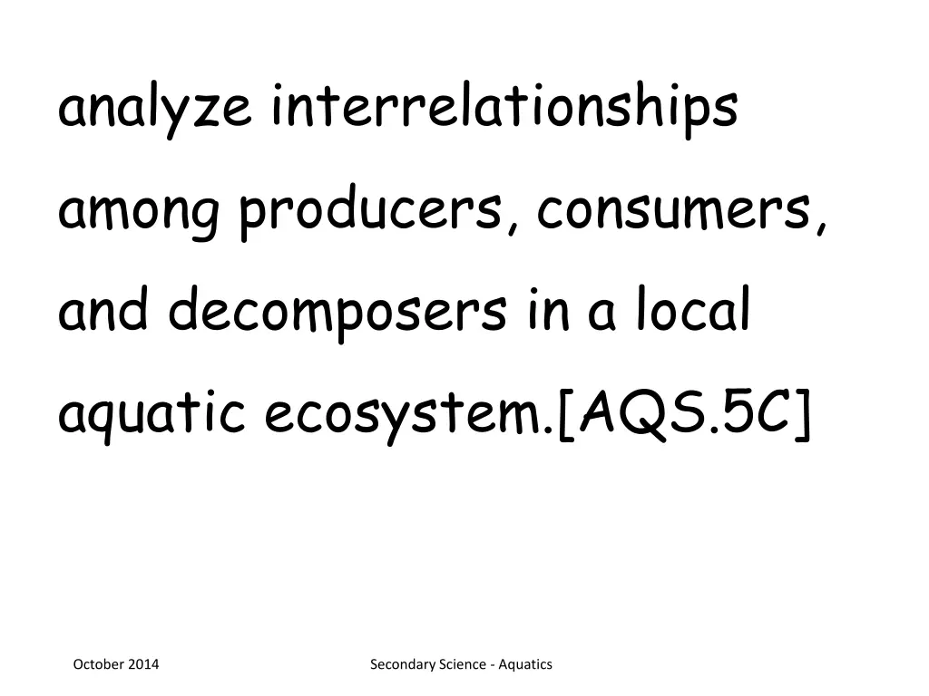 analyze interrelationships among producers