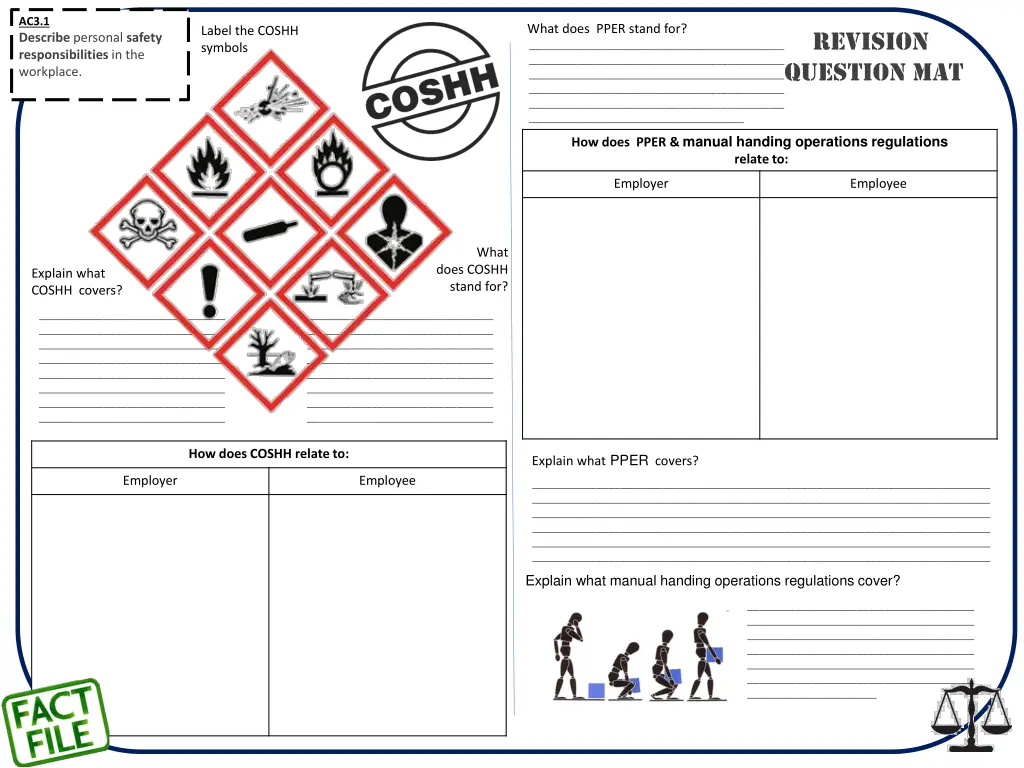 ac3 1 describe personal safety responsibilities 1