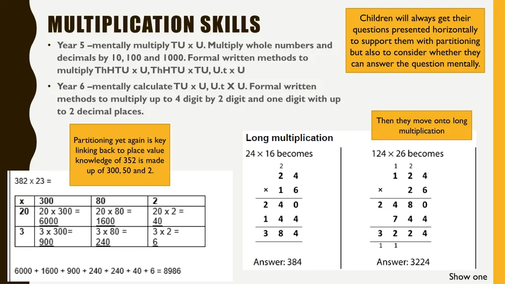 multiplication skills year 5 mentally multiply 1