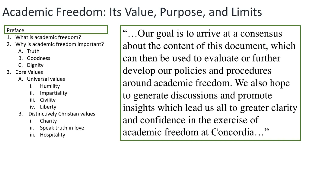 academic freedom its value purpose and limits 2