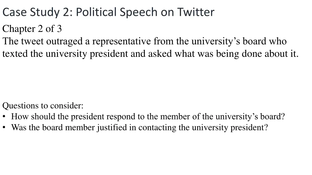 case study 2 political speech on twitter chapter 1