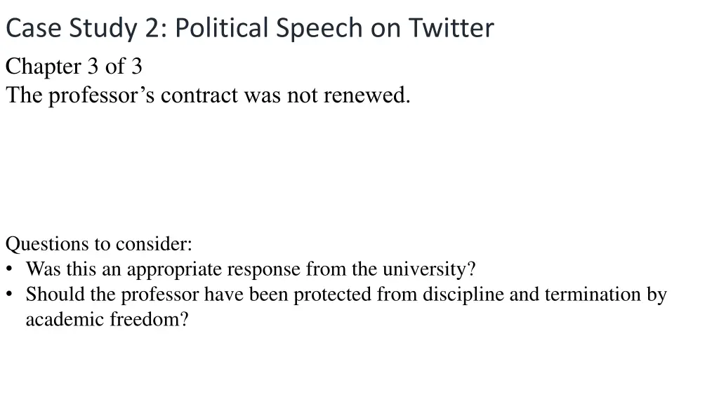 case study 2 political speech on twitter chapter 2