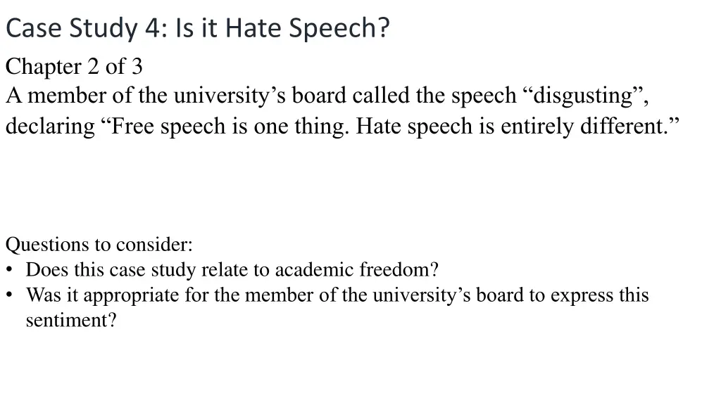 case study 4 is it hate speech chapter 1