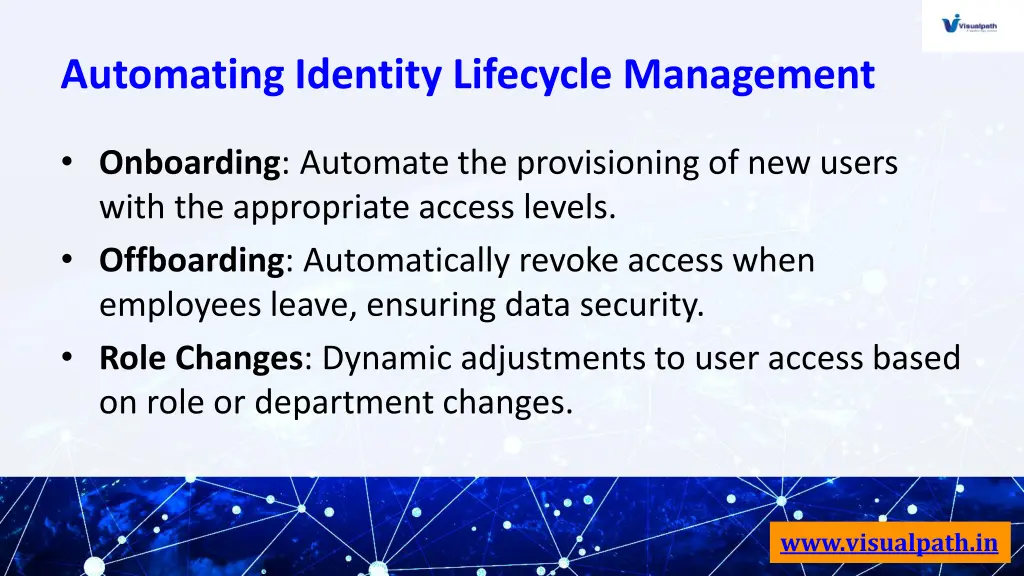 automating identity lifecycle management