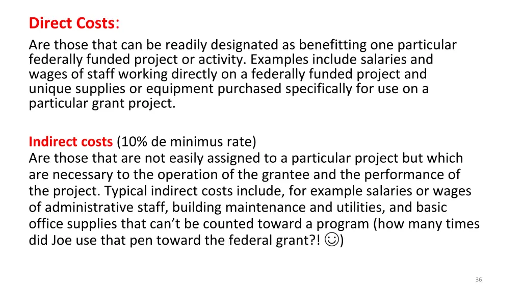 direct costs are those that can be readily