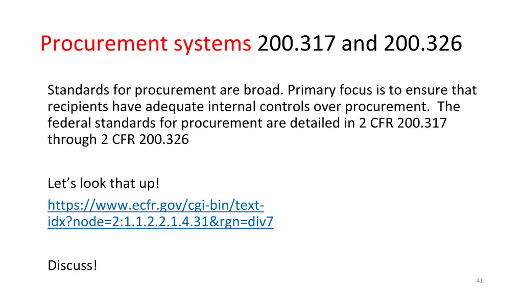 procurement systems 200 317 and 200 326