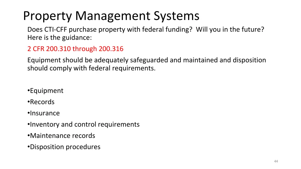 property management systems does cti cff purchase