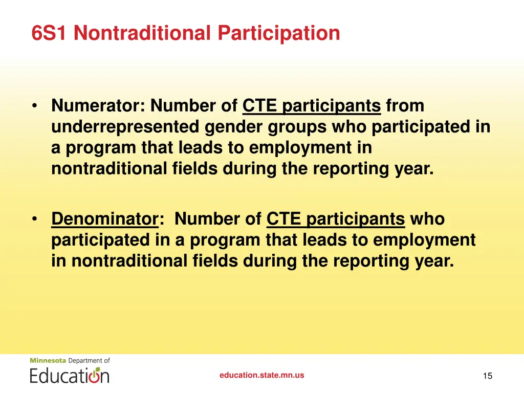 6s1 nontraditional participation