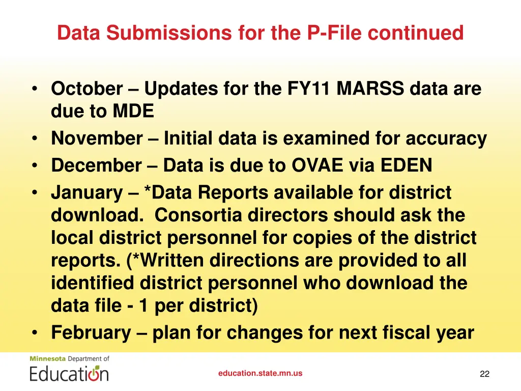 data submissions for the p file continued 1