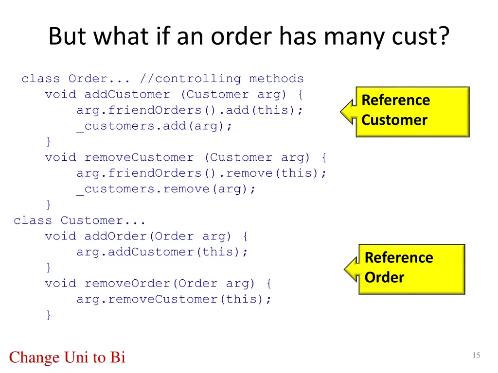 but what if an order has many cust