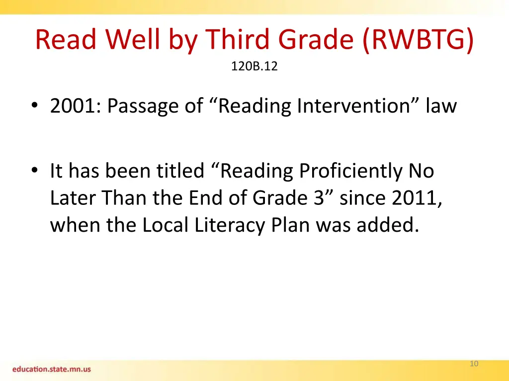 read well by third grade rwbtg 120b 12