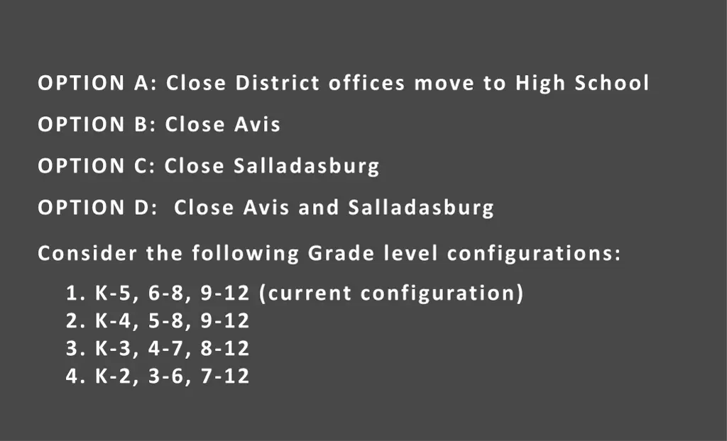 option a close district offices move to high