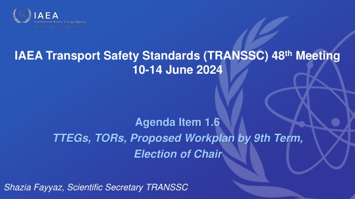 iaea transport safety standards transsc