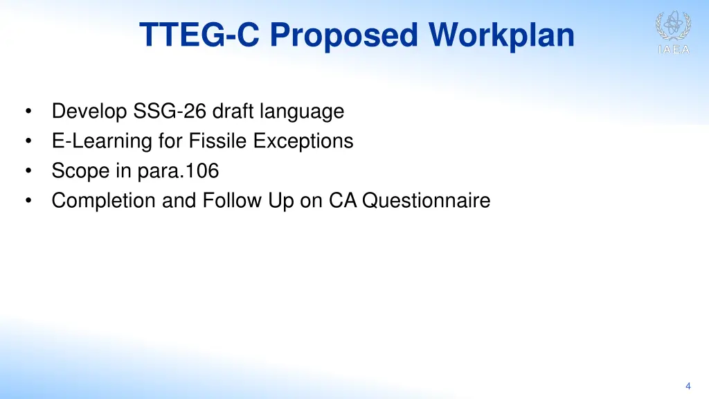 tteg c proposed workplan