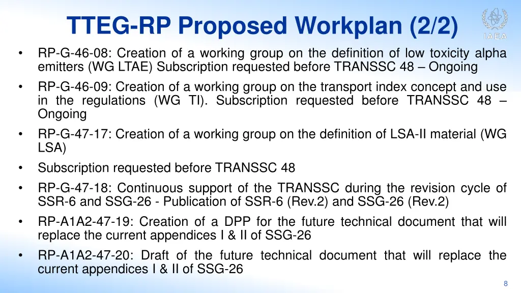 tteg rp proposed workplan 2 2 rp g 46 08 creation