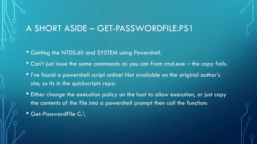 a short aside get passwordfile ps1