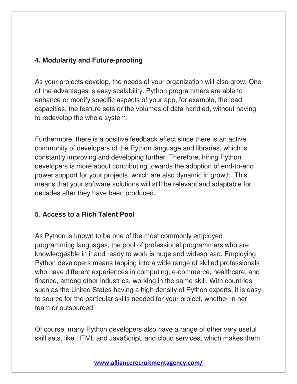 4 modularity and future proofing