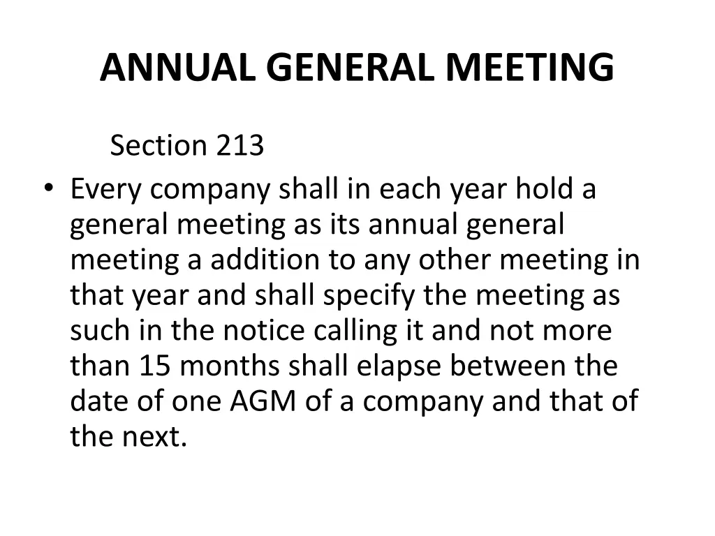 annual general meeting