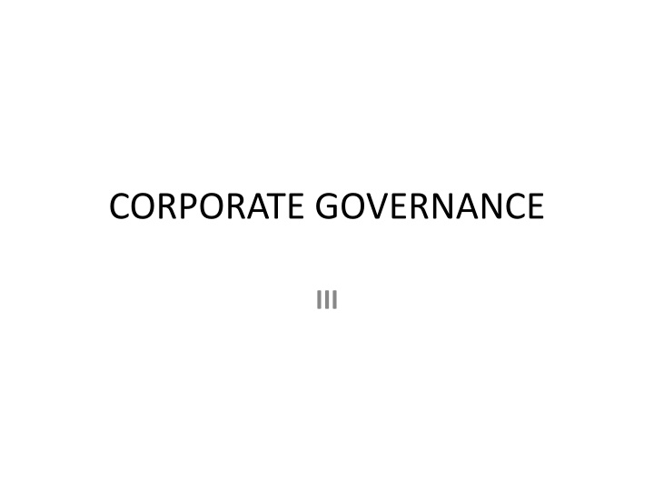 corporate governance