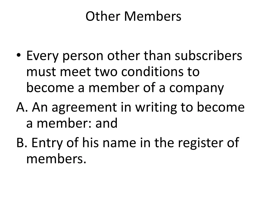 other members