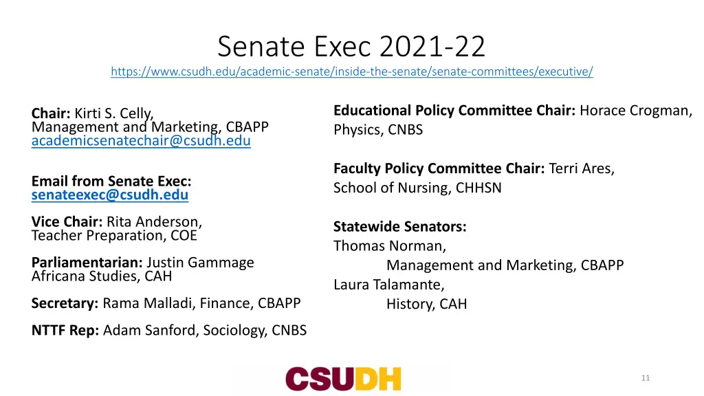 senate exec 2021 22 https www csudh edu academic