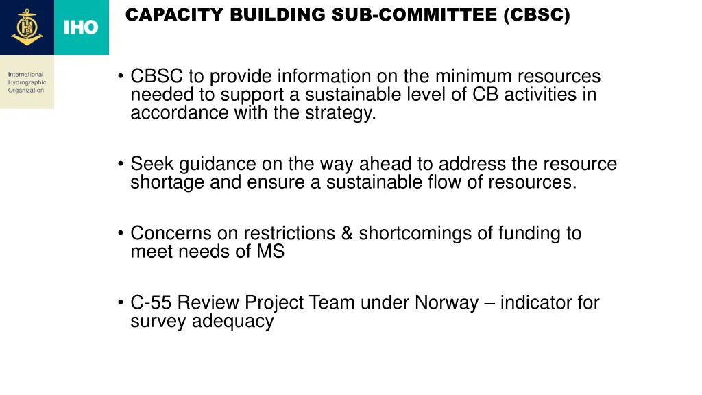 capacity building sub committee cbsc