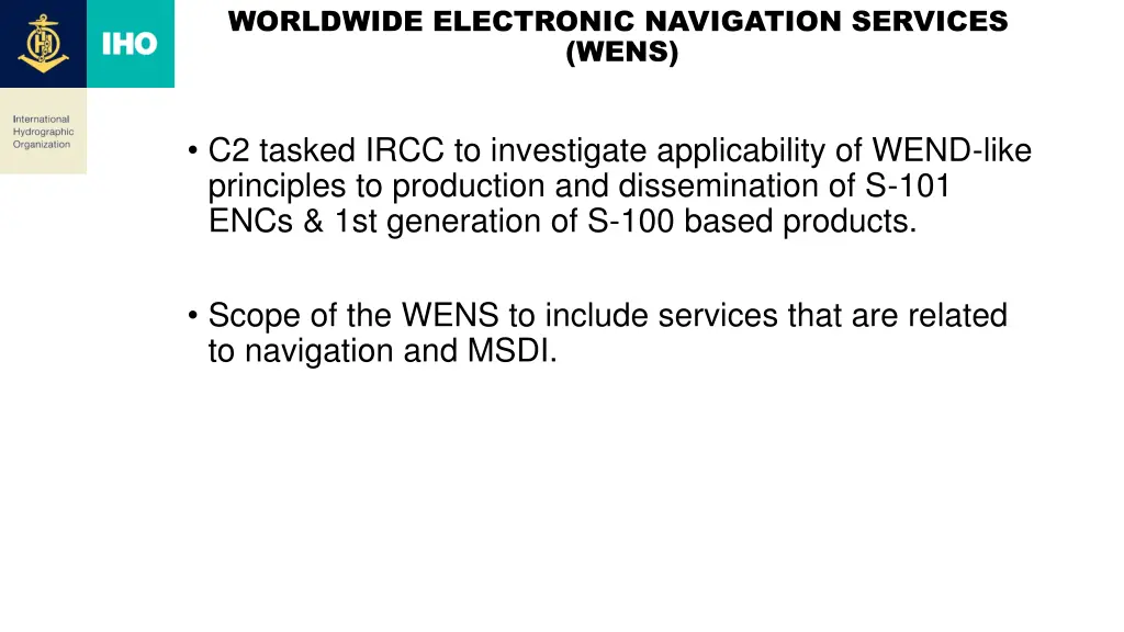 worldwide electronic navigation services wens