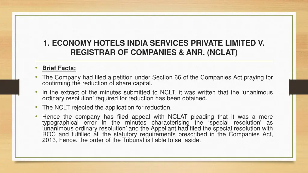 1 economy hotels india services private limited