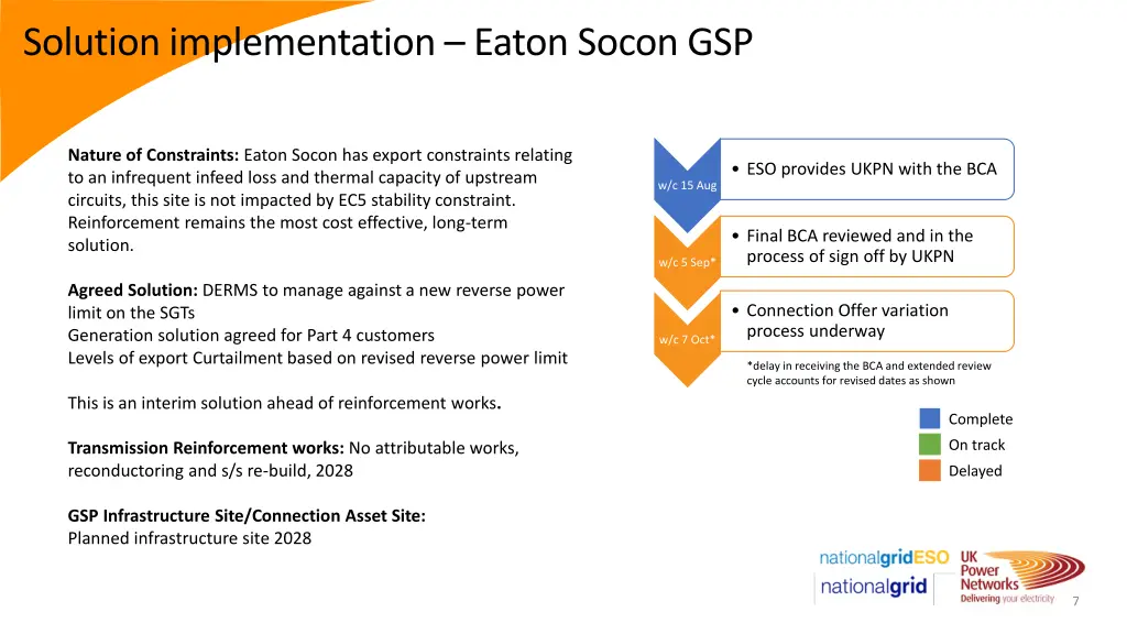 solution implementation eaton socon gsp