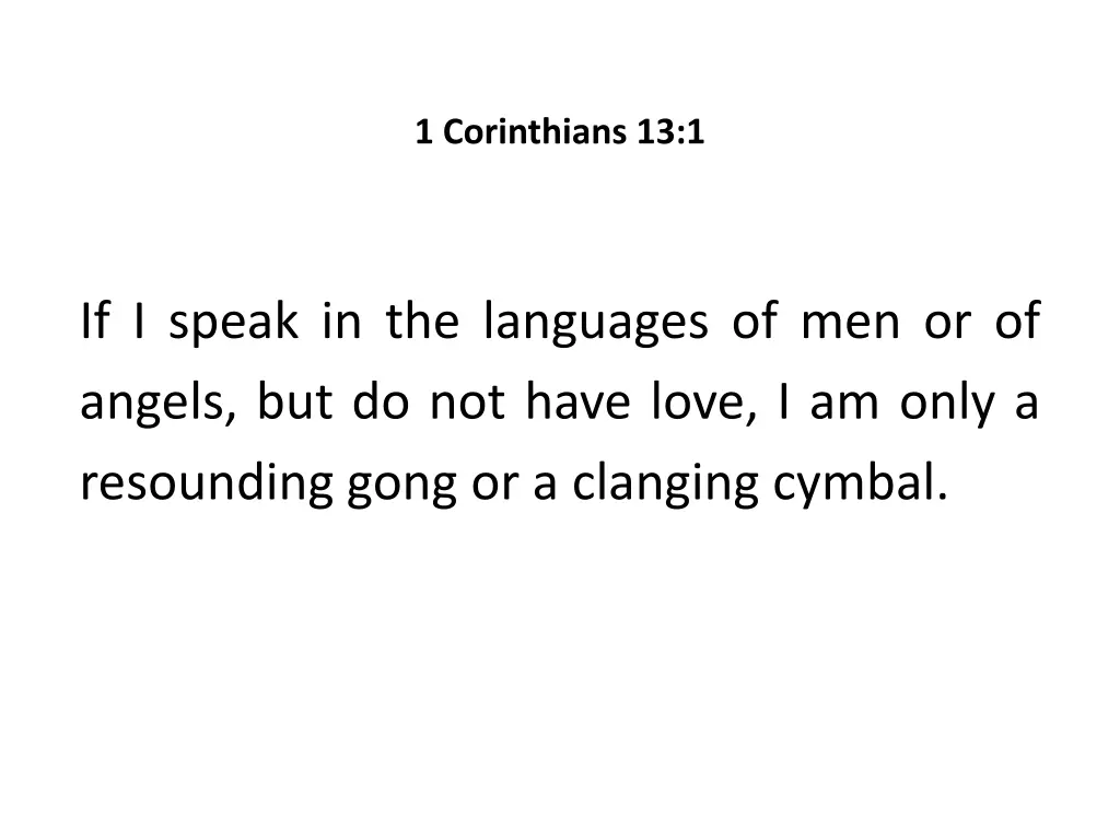 1 corinthians 13 1