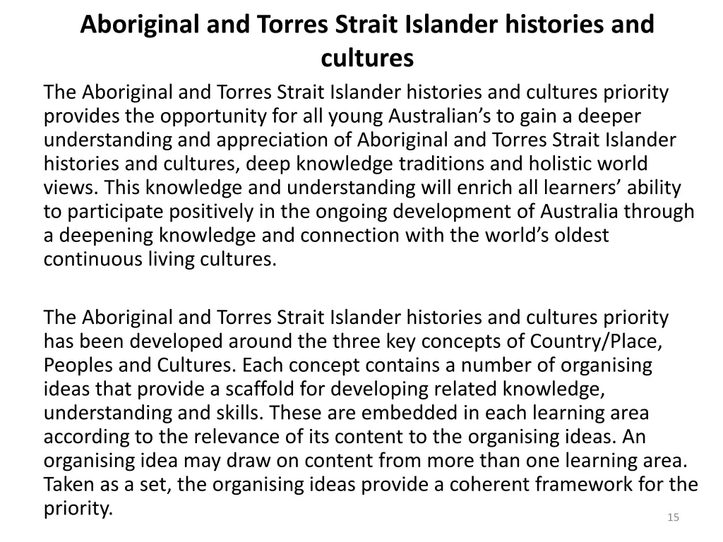 aboriginal and torres strait islander histories