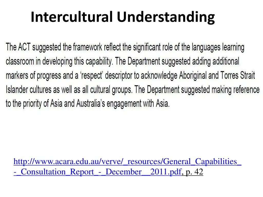 intercultural understanding