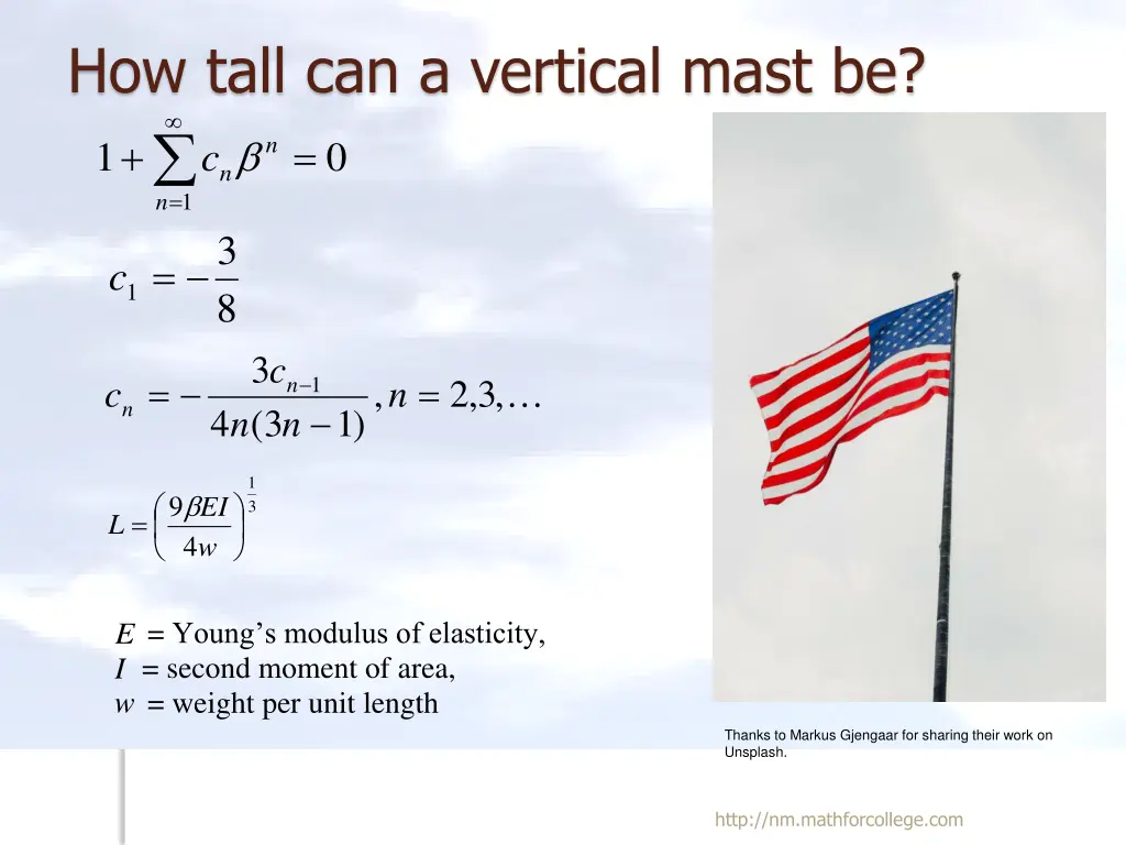 how tall can a vertical mast be 1 n 3 1 c