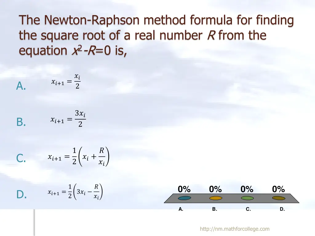 the newton raphson method formula for finding