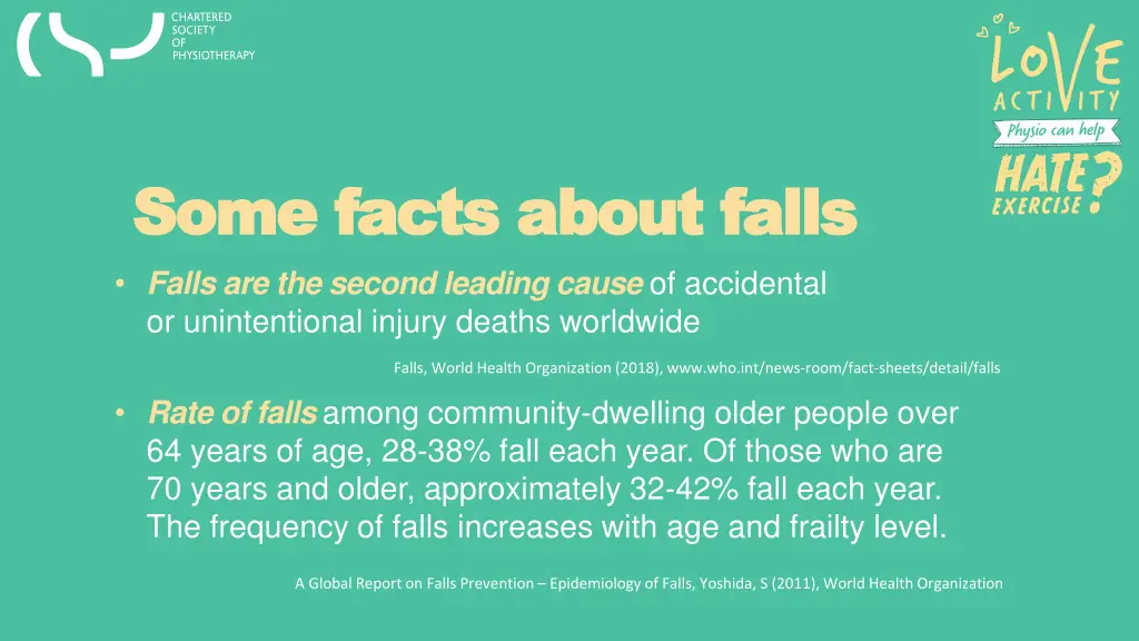 some facts about falls some facts about falls