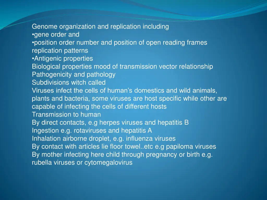 genome organization and replication including