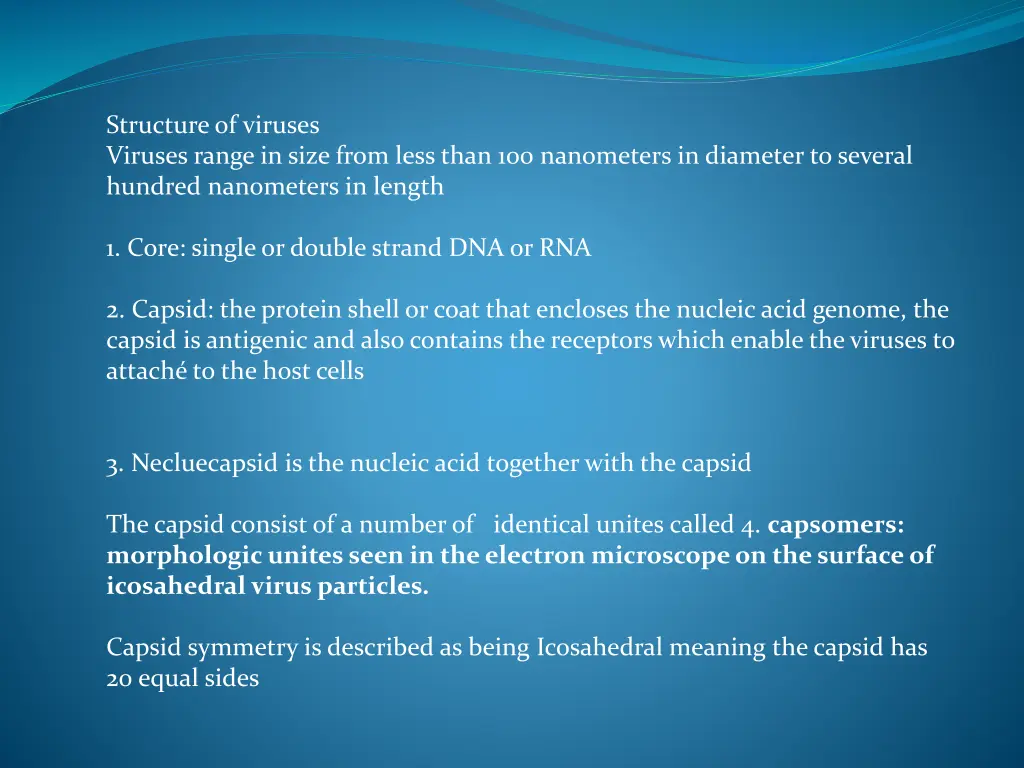 structure of viruses viruses range in size from