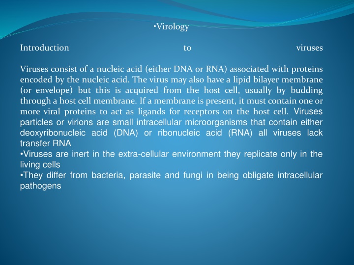 virology